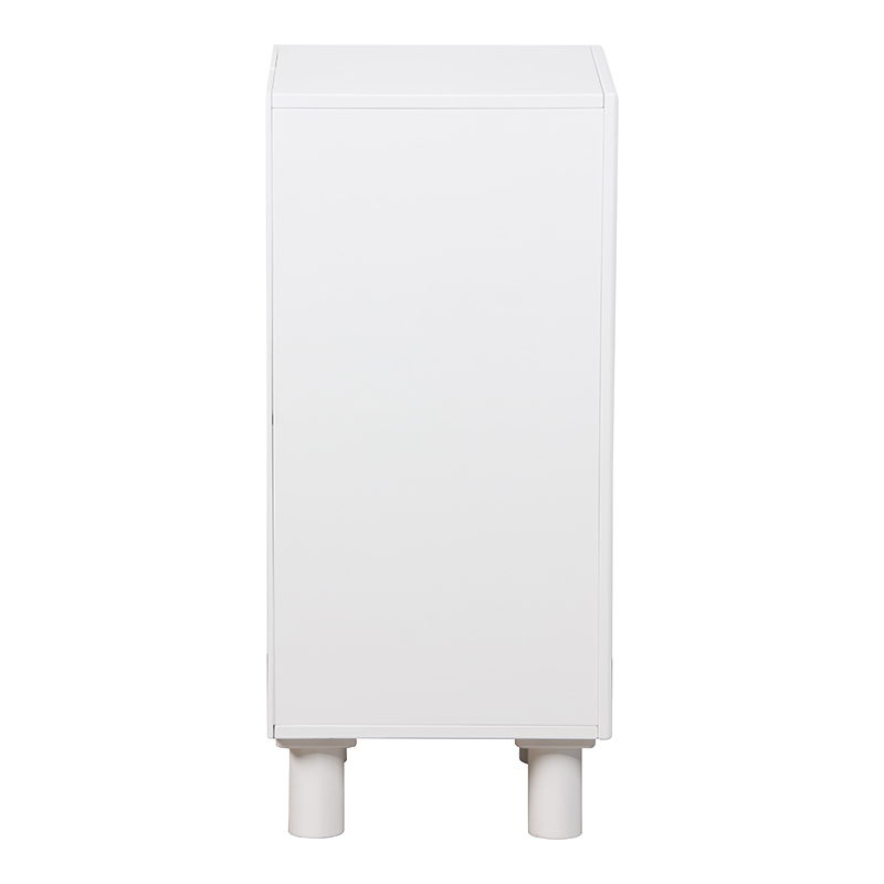 Κομοδίνο Emersi Pakoworld Mdf Σε Λευκή Απόχρωση 40X32X70Εκ