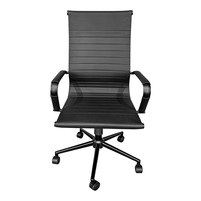 Καρέκλα Γραφείου Διευθυντή Valter Pakoworld Pu Μαύρο 55.5X58X108Εκ