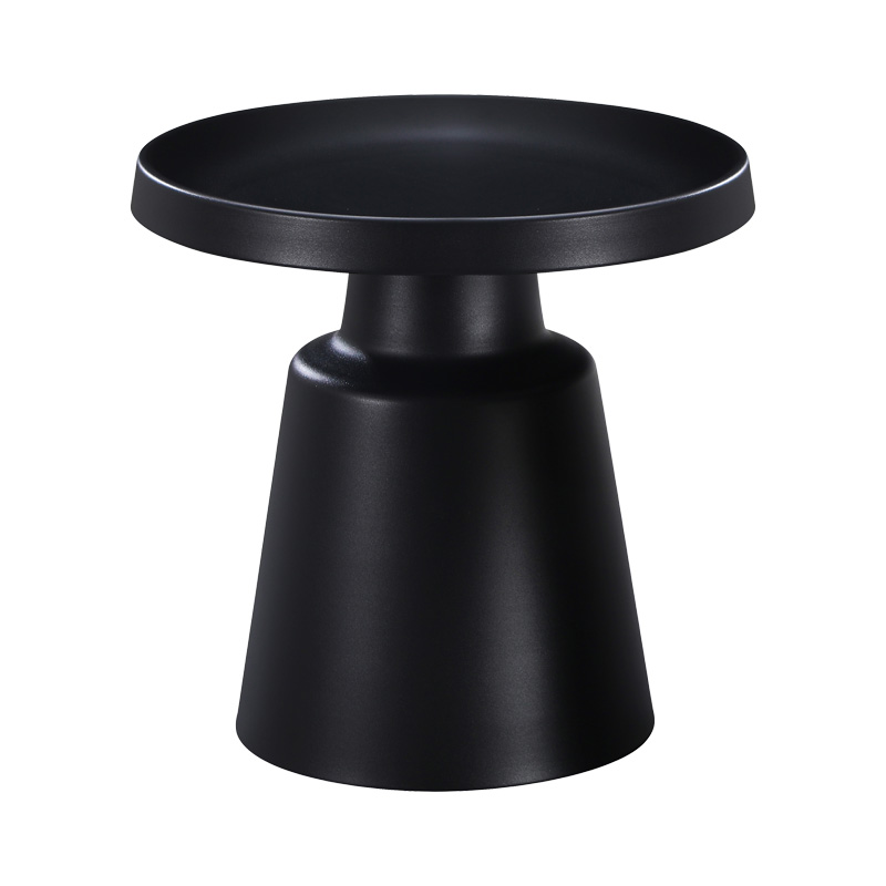 Τραπέζια Σαλονιού Ginoze Pakoworld Σετ 2Τεμ Μέταλλο Σε Μαύρη Απόχρωση