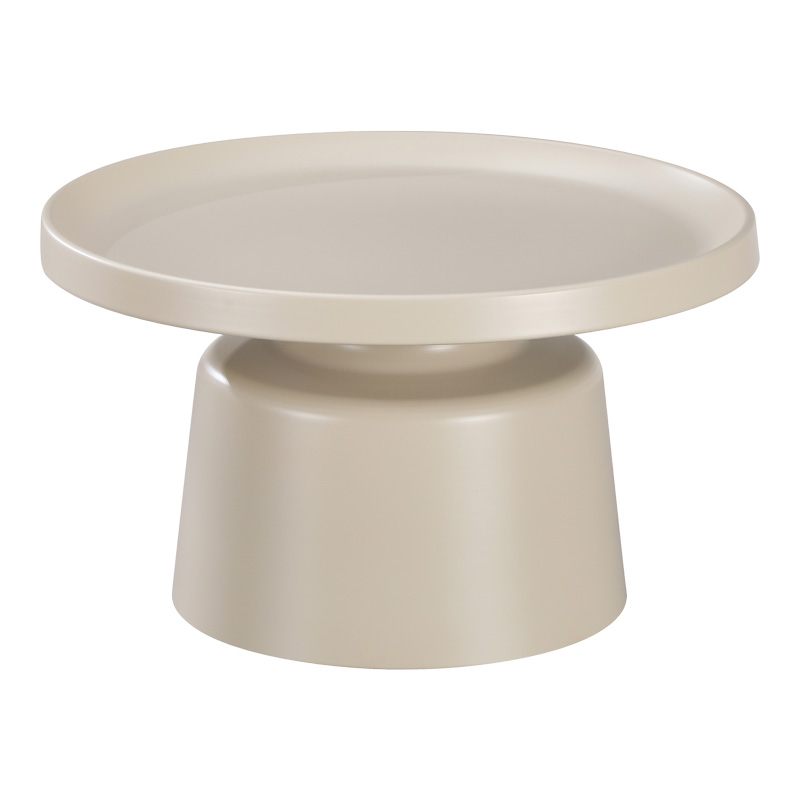 Τραπέζια Σαλονιού Ginoze Pakoworld Σετ 2Τεμ Μέταλλο Σε Απόχρωση Cappuccino