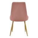 Καρέκλα Azori Pakoworld Σάπιο Μήλο Βελούδο Με Πόδι Μετάλλου Σε Φυσική Απόχρωση 49X55X85Εκ