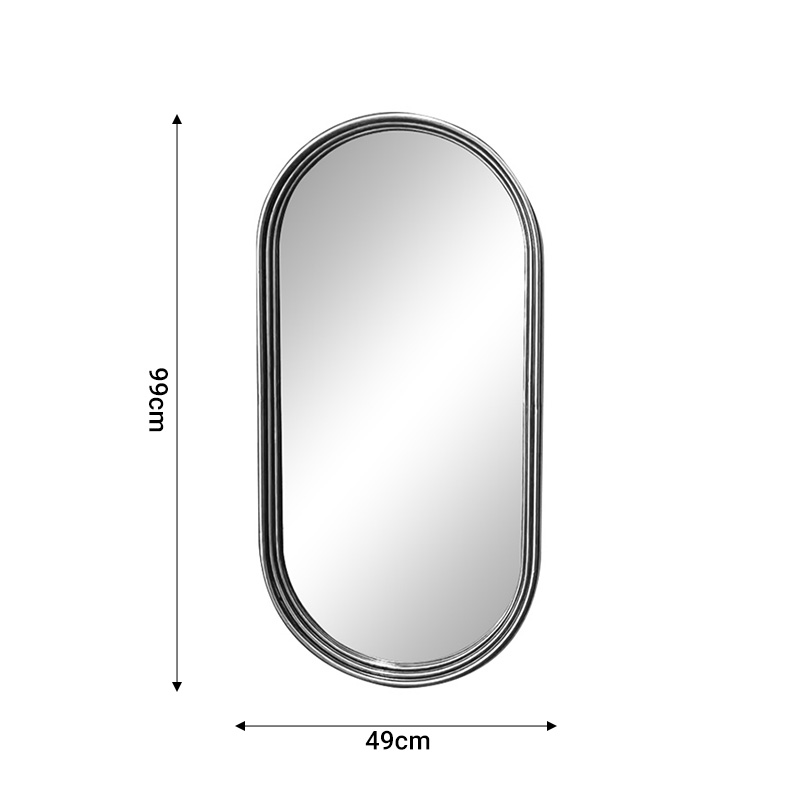 Καθρέπτης Olympon Inart Χρυσό Μέταλλο 49X5X99Εκ