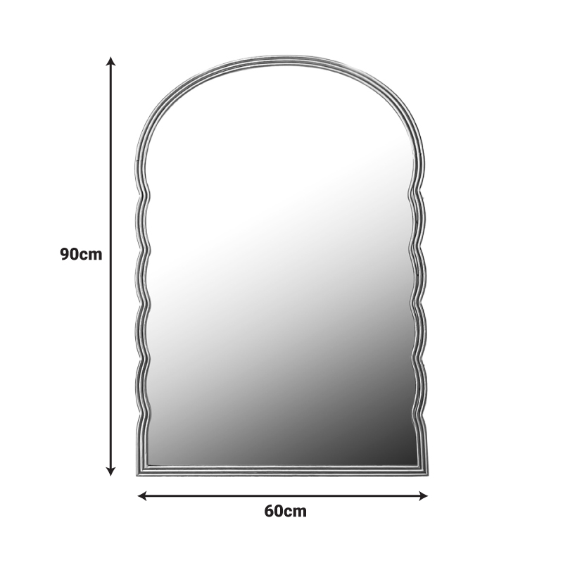 Καθρέπτης Megike Inart Μέταλλο Σε Χρυσή Απόχρωση 60X2X90Εκ