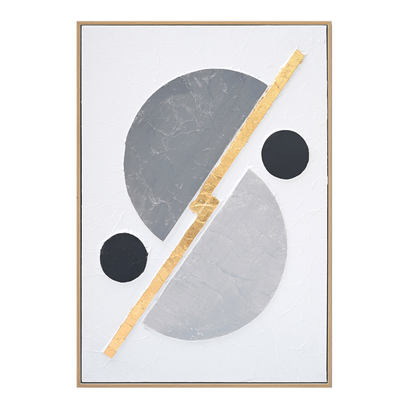 Πίνακας Σε Καμβά Geometric 3D Inart 52X4.5X72Εκ