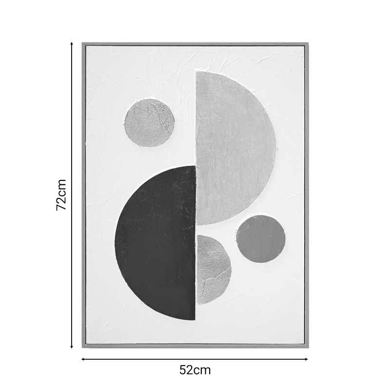 Πίνακας Σε Καμβά Geometric I 3D Inart 52X4.5X72Εκ