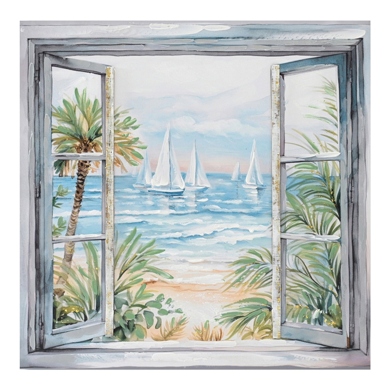 Πίνακας Σε Καμβά Deive 3D Inart 80X3X80Εκ