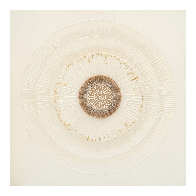 Πίνακας Σε Καμβά Circled 3D Inart 80X3X80Εκ