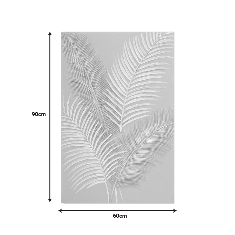 Πίνακας Σε Καμβά Leavy I Inart 60X3X90Εκ