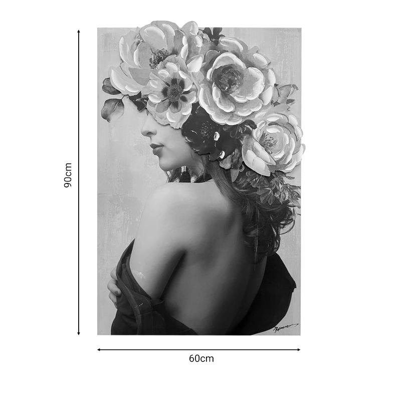 Πίνακας Σε Καμβά Bezira 3D Inart 60X3X90Εκ