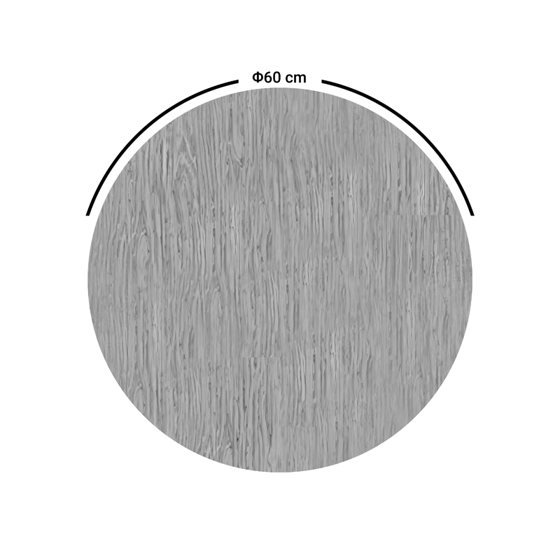 Επιφάνεια Τραπεζιού Mordo Pakoworld Τ.werzalit Oak Φ60Εκ