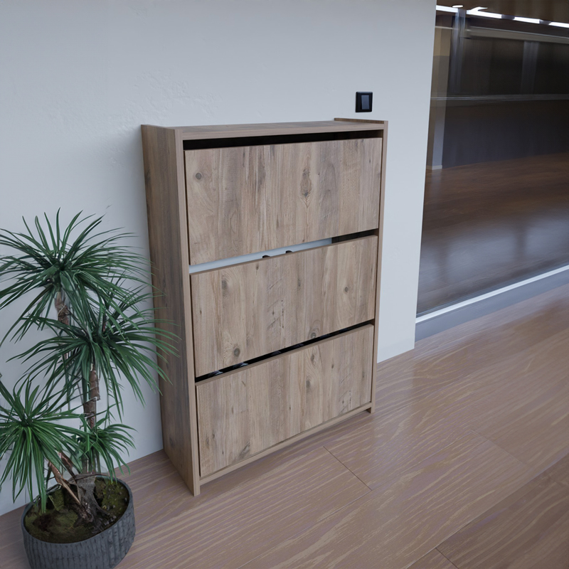 Παπουτσοθήκη Karol Pakoworld Μελαμίνη Σε Φυσική Απόχρωση 70X24X113Εκ Παπουτσοθήκη Karol Pakoworld Μελαμίνη Σε Φυσική Απόχρωση 70X24X113Εκ