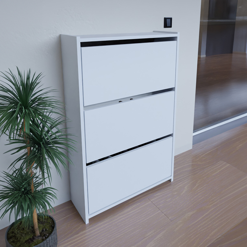 Παπουτσοθήκη Karol Pakoworld Μελαμίνη Σε Λευκή Απόχρωση 70X24X113Εκ Παπουτσοθήκη Karol Pakoworld Μελαμίνη Σε Λευκή Απόχρωση 70X24X113Εκ