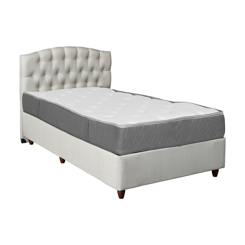 Κρεβάτι Lanse Pakoworld Μονό Με Αποθηκευτικό Χώρο Κρεμ 120X200Εκ