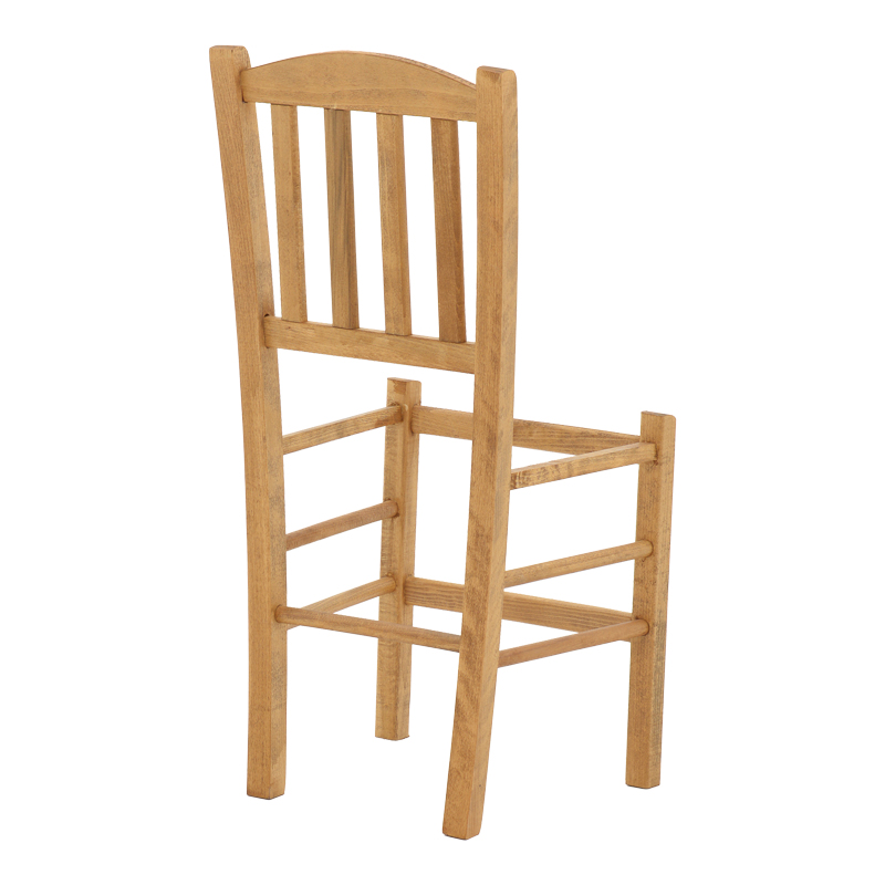 Καρέκλα Καφενείου Σύρος Pakoworld Μασίφ Ξύλο Οξιάς Λούστρο Καρυδί 41X42X92Εκ