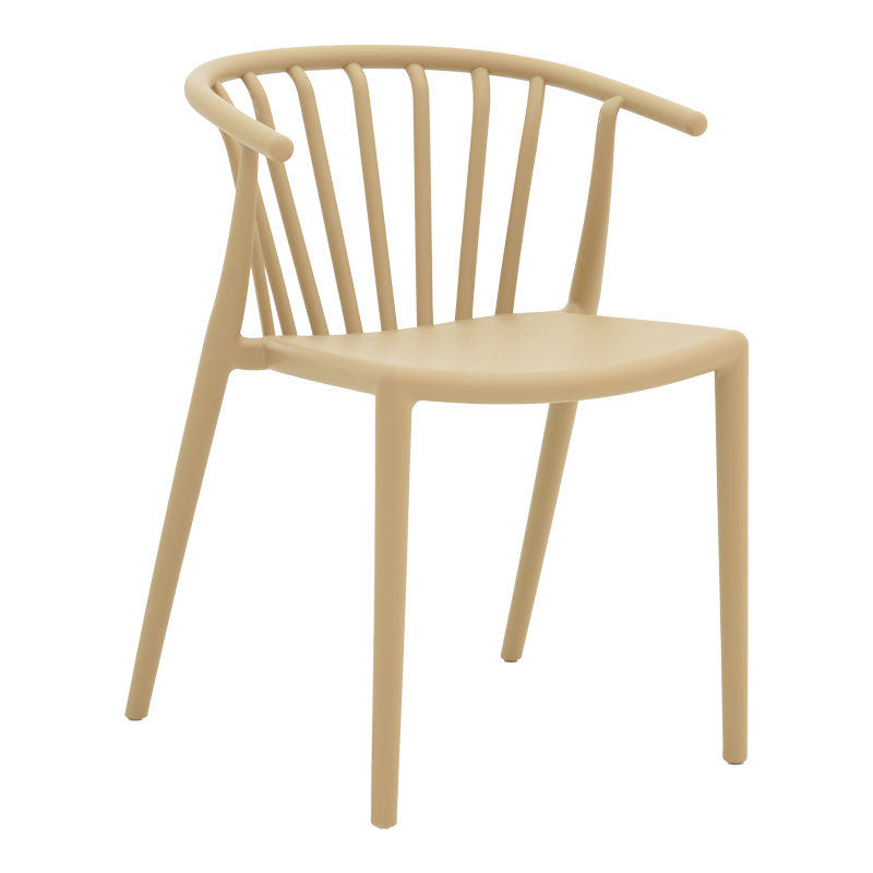 Πολυθρόνα Zelma Pakoworld Pp Σε Ανοιχτή Απόχρωση Cappuccino 55X53X73Εκ