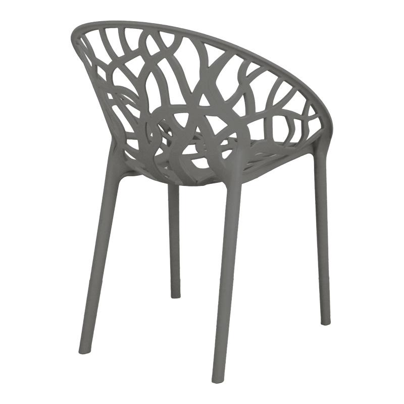 Πολυθρόνα Daren Pakoworld Pp Σε Ανθρακί Απόχρωση 59X60X79,5Εκ