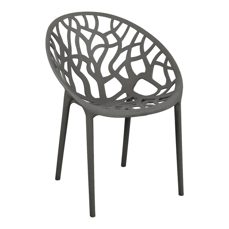 Πολυθρόνα Daren Pakoworld Pp Σε Ανθρακί Απόχρωση 59X60X79,5Εκ