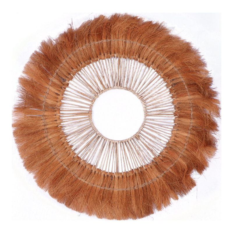 Διακοσμητικό Τοίχου Ramine Inart Μπανάνα Ξύλο Σε Φυσική Απόχρωση Φ70X10Εκ