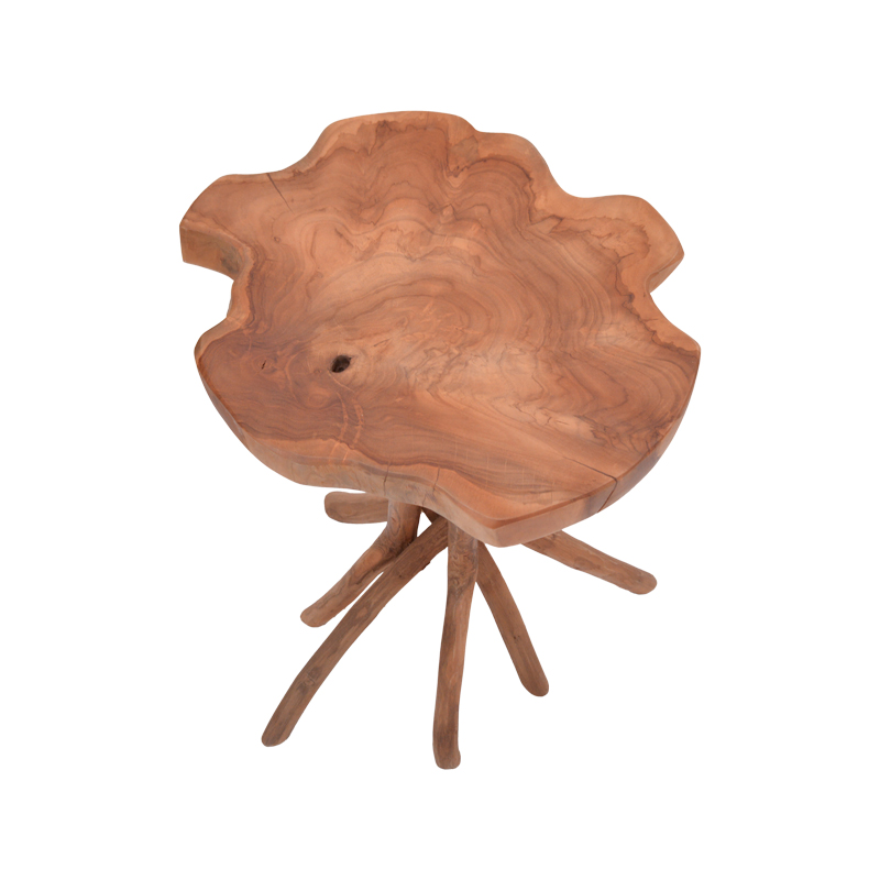 Βοηθητικό Τραπέζι Ceniole Pakoworld Teak Ξύλο Σε Φυσική Απόχρωση 44X42X40Εκ