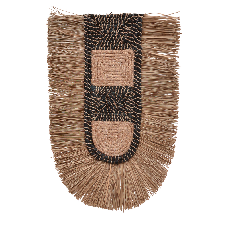 Διακοσμητικό Τοίχου Baffen Inart Seagrass Σε Φυσικό Χρώμα 46X68X8Εκ