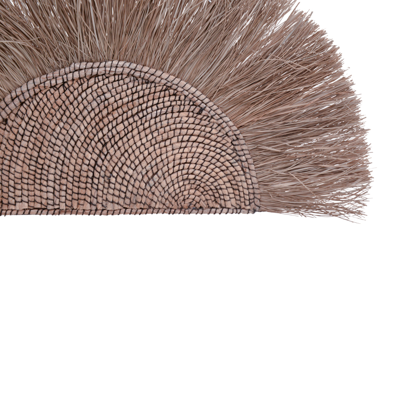 Διακοσμητικό Τοίχου Nairone Inart Seagrass-Abaca Σε Φυσικό Χρώμα 85X105X10Εκ