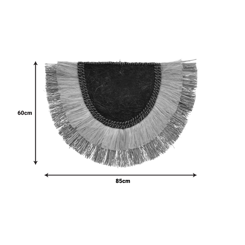 Διακοσμητικό Τοίχου Pedrine Inart Seagrass-Abaca Σε Φυσικό Χρώμα 85X60X6Εκ