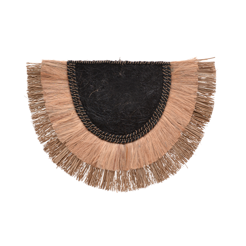 Διακοσμητικό Τοίχου Pedrine Inart Seagrass-Abaca Σε Φυσικό Χρώμα 85X60X6Εκ