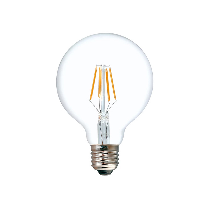 Λαμπτήρας Led G80 Bulb Pakoworld 4W E27 3000K 200-220V Clear