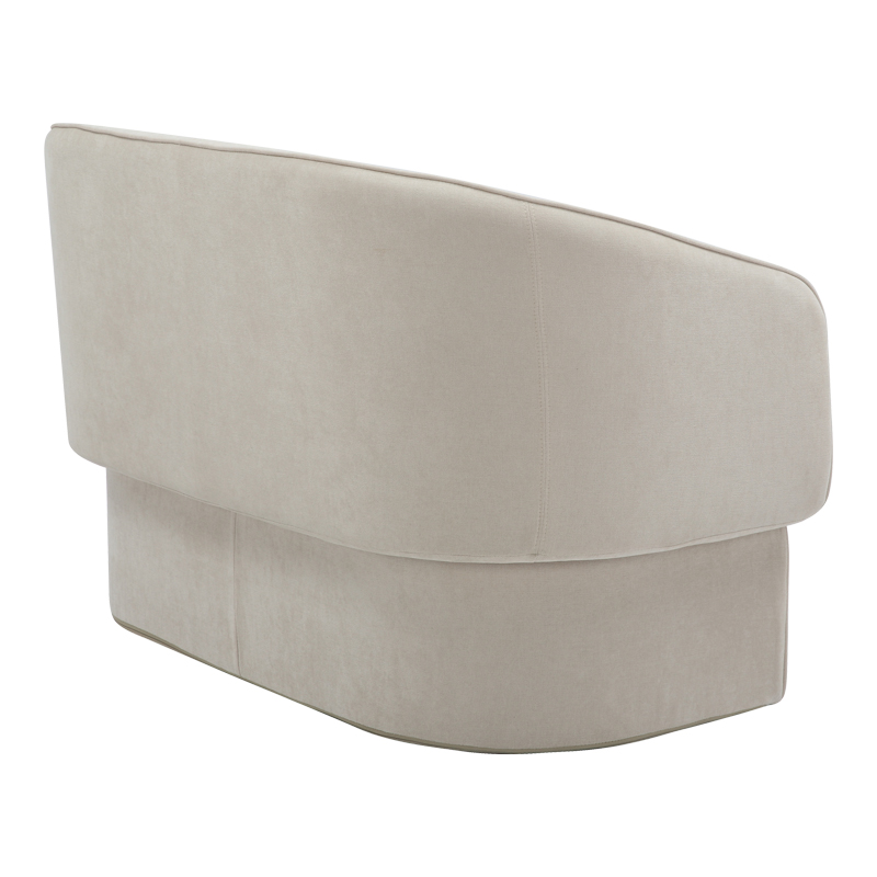 Καναπές Διθέσιος Playmob Pakoworld Ύφασμα Σε Μπεζ Απόχρωση 128X65X79Εκ