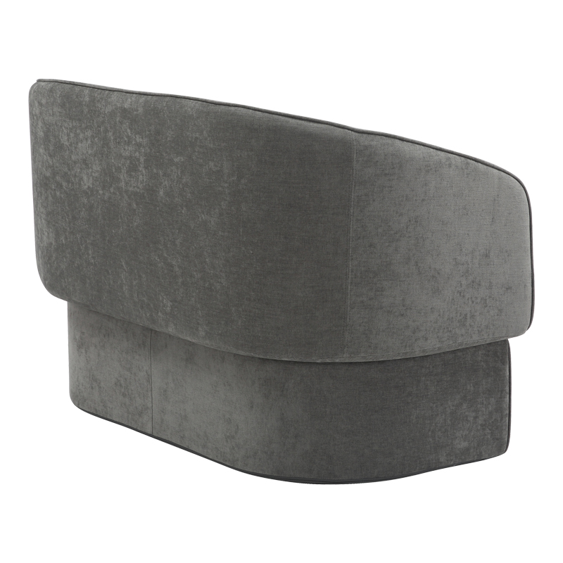 Καναπές Διθέσιος Playmob Pakoworld Ύφασμα Σε Γκρι Απόχρωση 128X65X79Εκ