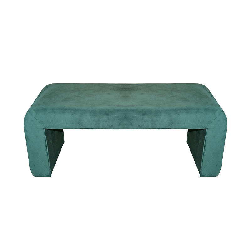Σκαμπό Gagga Inart Βελούδο Σε Πράσινη Απόχρωση 110X40X45Εκ