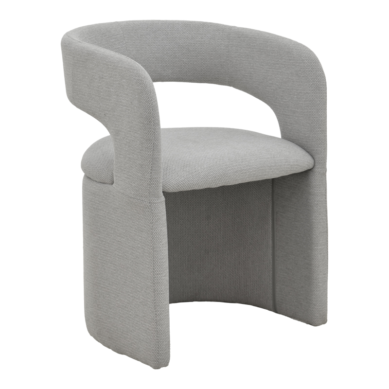 Πολυθρόνα Cocon Pakoworld Ύφασμα Γκρι Μπεζ 58X58X80Εκ