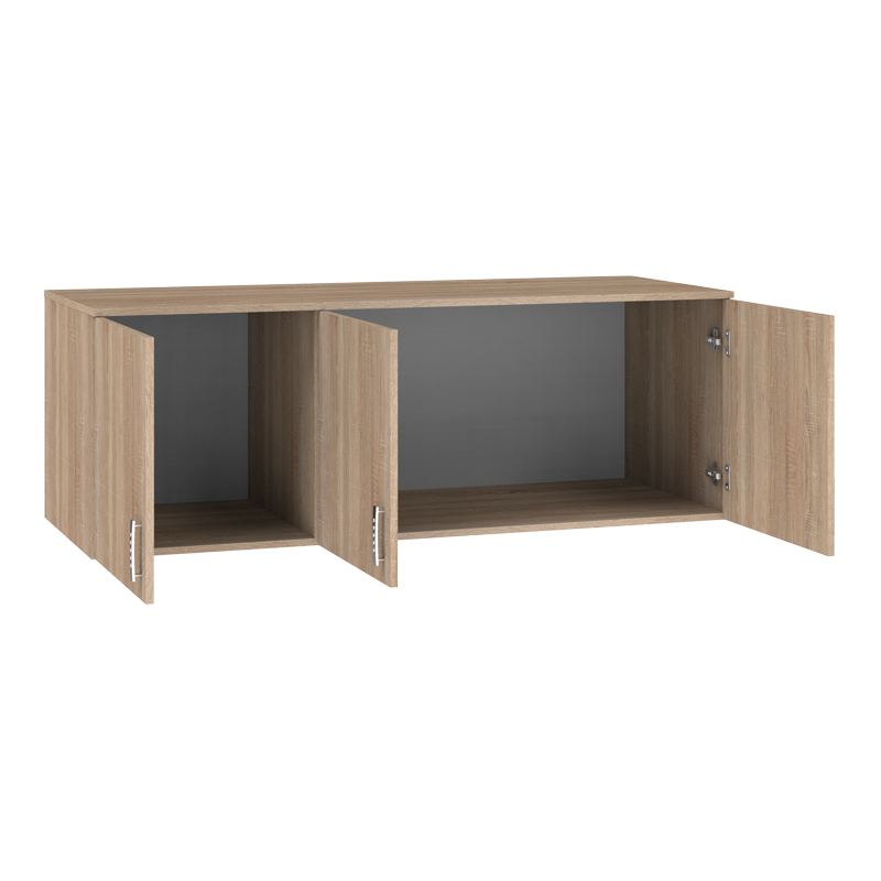 Πατάρι Ντουλάπας Royal Pakoworld Τρίφυλλο Sonoma 150X58X53Εκ