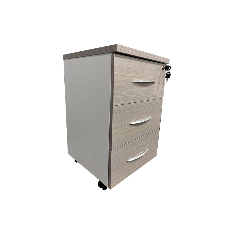 Συρταριέρα Γραφείου Τροχήλατη Armadi Pakoworld Σε Sonoma-Λευκή Απόχρωση 40X40X55Εκ