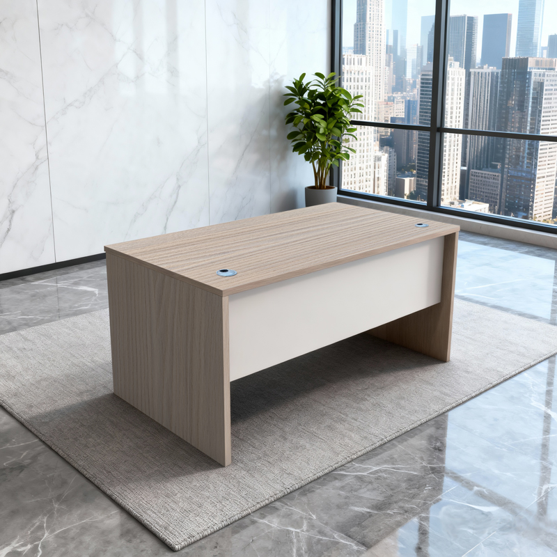 Γραφείο Εργασίας Armadi Pakoworld Sonoma-Λευκό 180X75X75Εκ