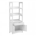 Ντουλάπι-Στήλη Sejo Pakoworld Mdf Λευκό 60X32.5X154Εκ