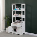 Ντουλάπι-Στήλη Sejo Pakoworld Mdf Λευκό 60X32.5X154Εκ