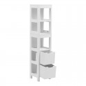 Ντουλάπι-Στήλη Kelby Pakoworld Mdf Λευκό 30X30X144Εκ