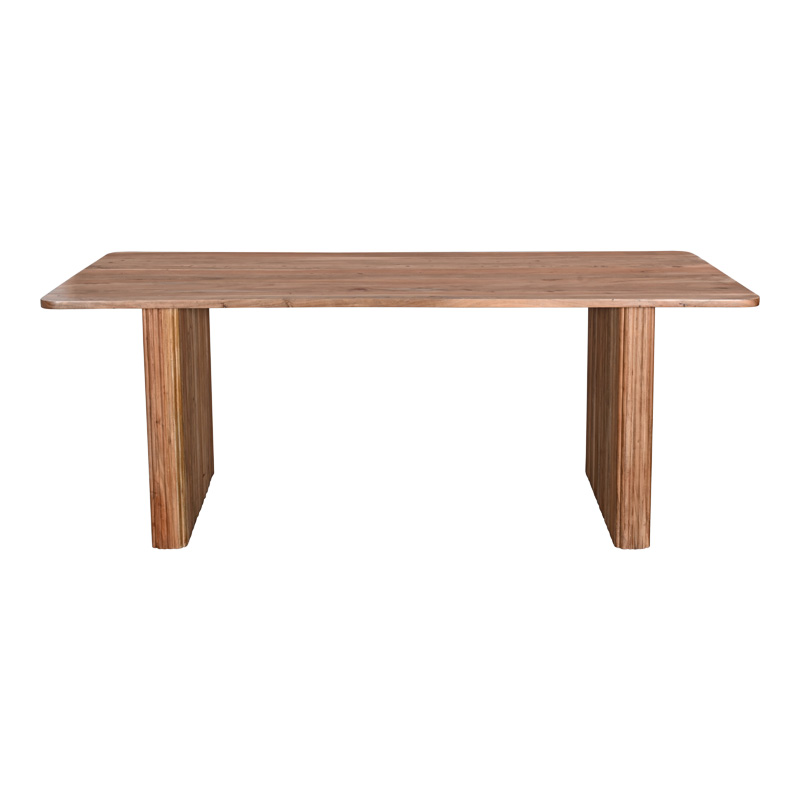 Τραπέζι Casi Pakoworld Μασίφ Ξύλο Ακακίας Σε Φυσική Απόχρωση 200X100X76Εκ