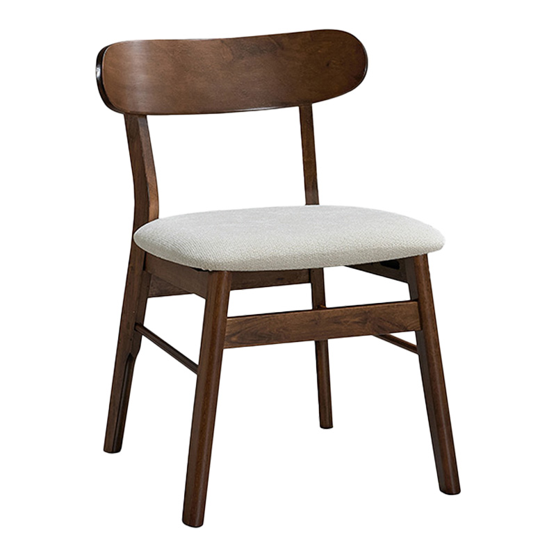 Τραπεζαρία Eleganza-Cairo Pakoworld Σετ 7Τεμ Mdf Σε Καρυδί-Εκρού Απόχρωση 180X99X75.8Εκ