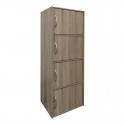 Ντουλάπι-Στήλη Gabino I Pakoworld Σε Sonoma Απόχρωση 40X34.5X120Εκ