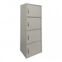 Ντουλάπι-Στήλη Gabino I Pakoworld Σε Λευκή Απόχρωση  40X34.5X120Εκ