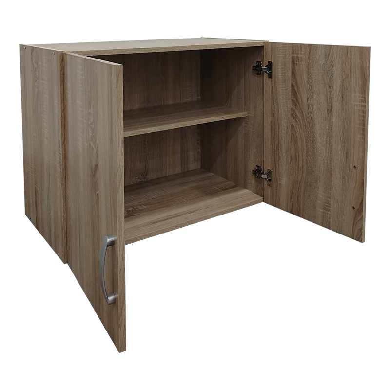 Πατάρι Ντουλάπας Δίφυλλο Athos Pakoworld Σε Sonoma Απόχρωση 80X42X60Εκ