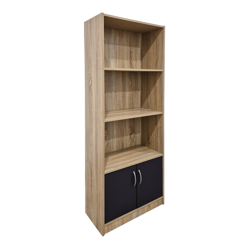 Βιβλιοθήκη Tekaro Pakoworld Sonoma-Ανθρακί 60X29X166Εκ