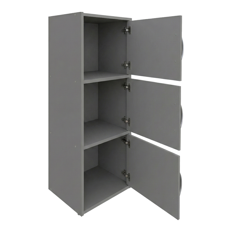 Ντουλάπι-Στήλη Soline Pakoworld Ανοιχτό Γκρι 40X34.5X90.5Εκ