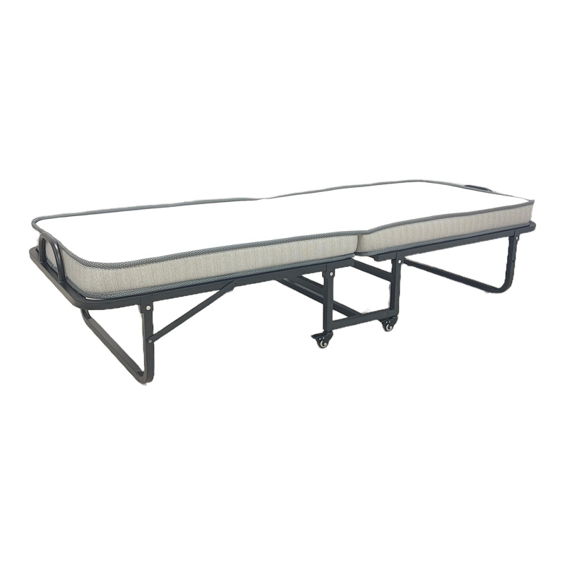 Ράντζο-Κρεβάτι Με Στρώμα 10Εκ Kamu Pakoworld Μαύρο 75X190Εκ