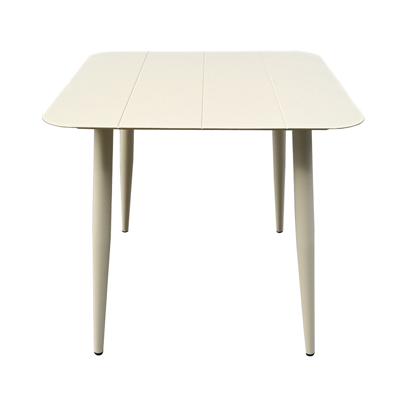 Τραπέζι Vista Pakoworld Αλουμίνιο Σε Σαμπανί Απόχρωση 80X80X72Εκ