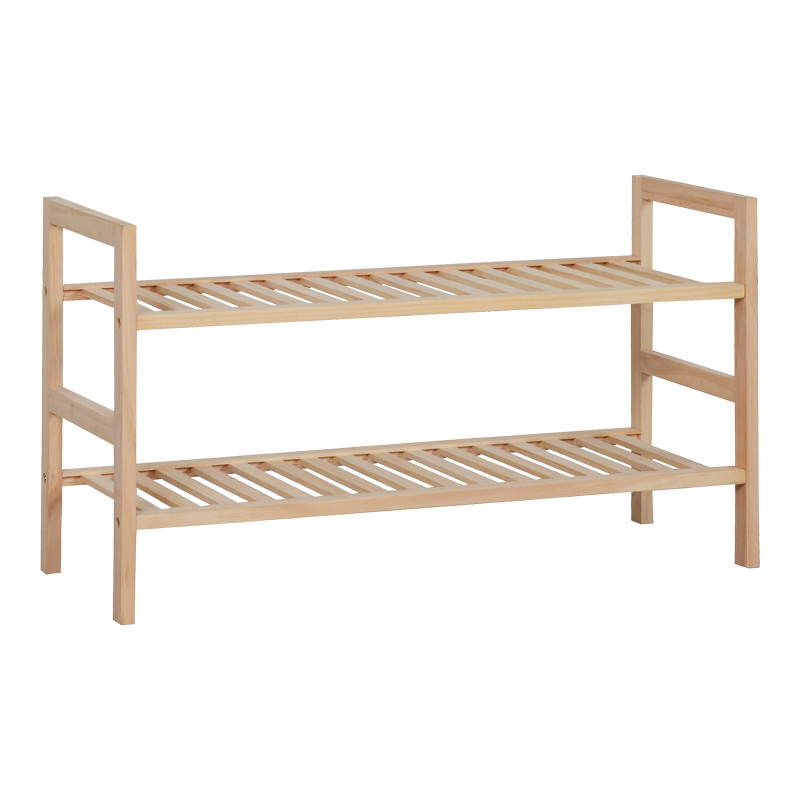 Παπουτσοθήκη Steper Pakoworld 8 Ζευγών Ξύλο Ελάτου Σε Φυσική Απόχρωση 71X26X40Εκ