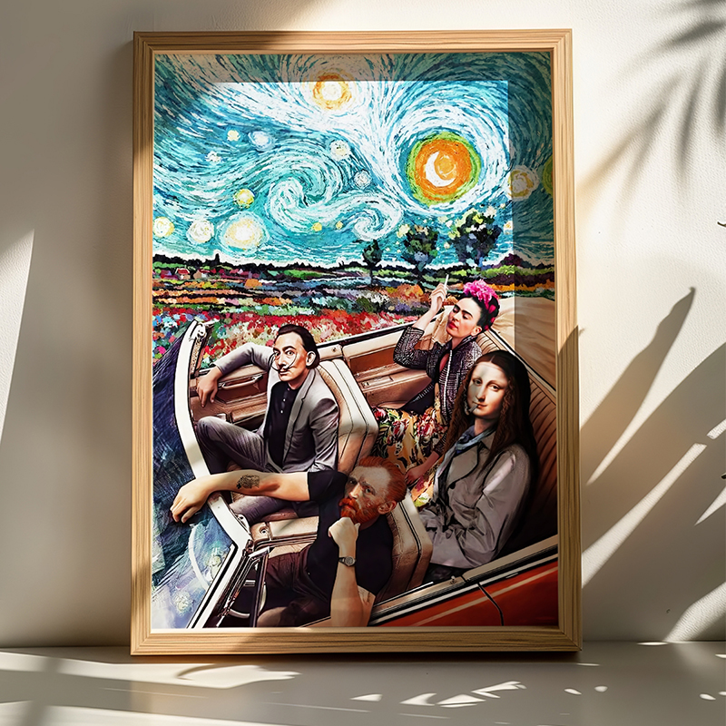 Πίνακας Heavento Pakoworld Με Ψηφιακή Εκτύπωση Και Πλαίσιο 33X1.5X48Εκ