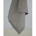 Μονόχρωμη Πετσέτα Φαγητού με Αζούρ Sintra 53x53cm 53x53cm Γκρι